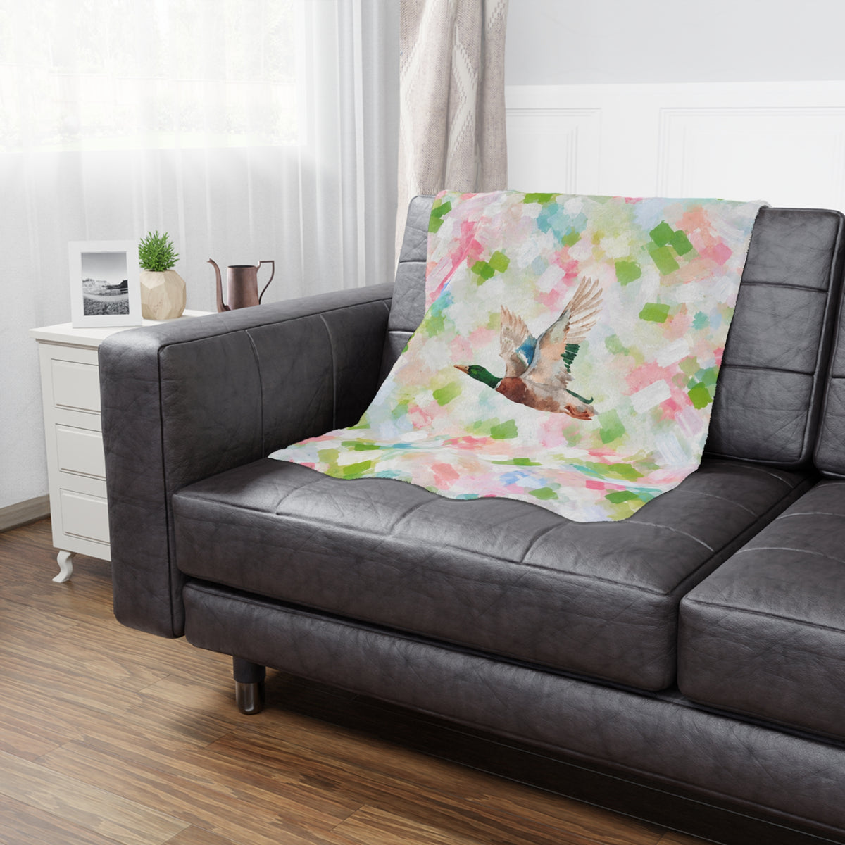 Mallard Duck Confetti Minky Blanket
