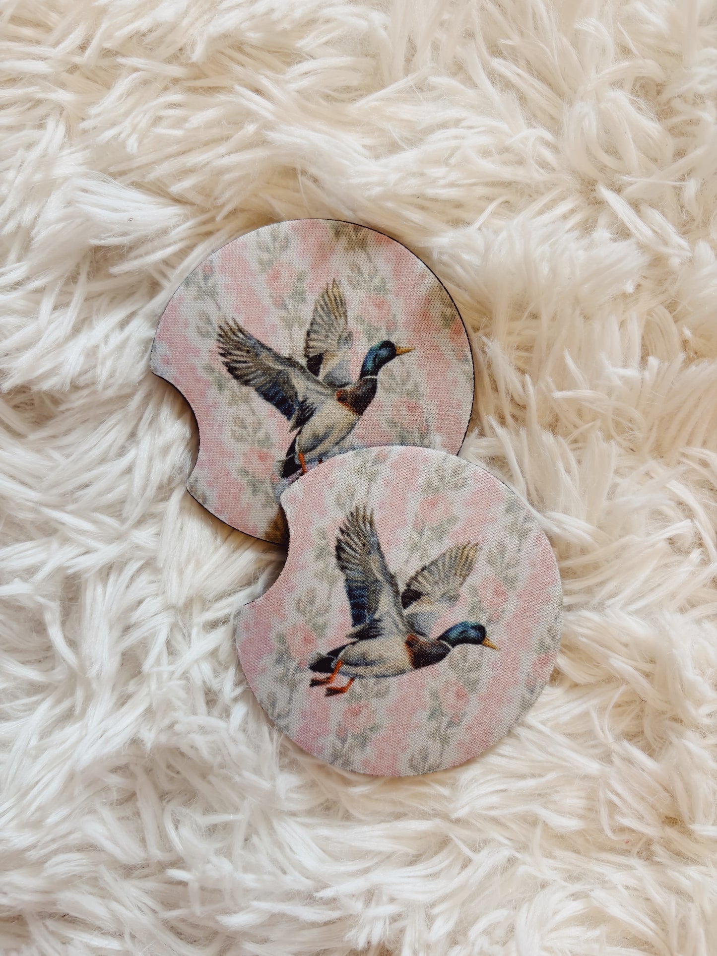 LSF Duck Car Coasters - Pink