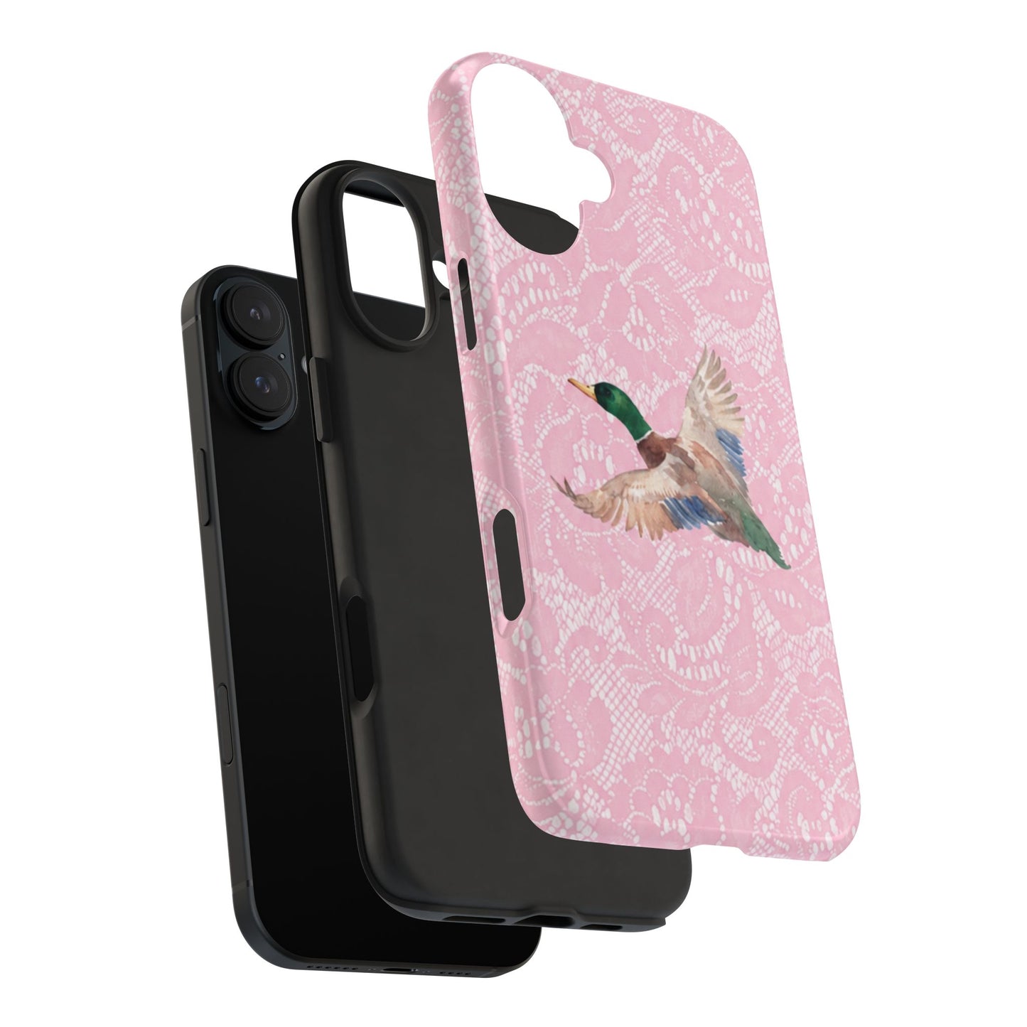 Pink Lace Mallard Phone Case