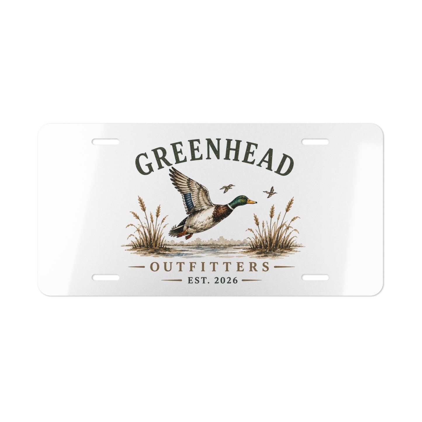 Greenhead Outfitters Duck License Plate