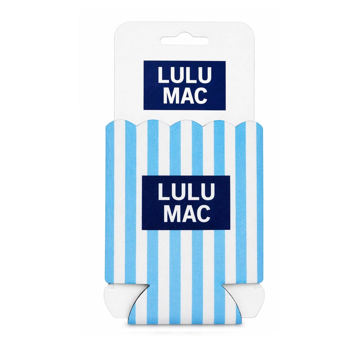 Lulu Mac - Light Blue/Navy Stripe Koozie
