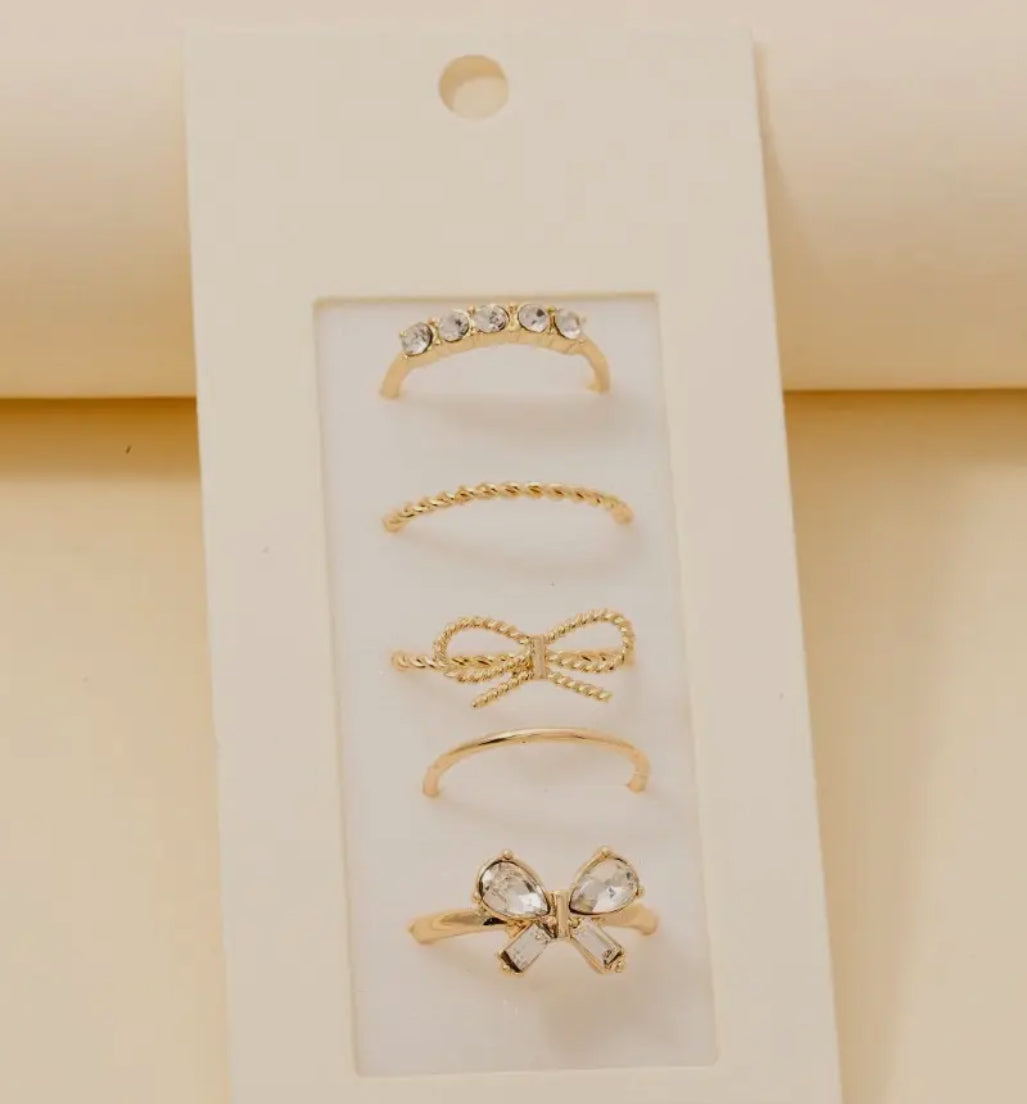Bow Ring Set