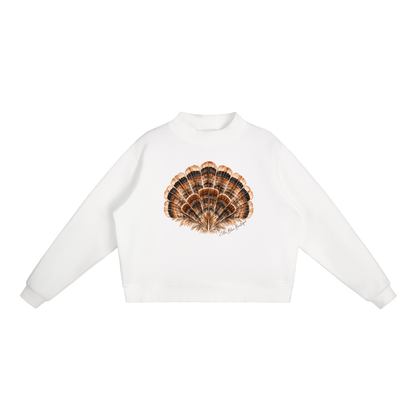 Turkey Fan Mock-Neck