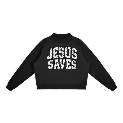 Jesus Saves Mock-Neck