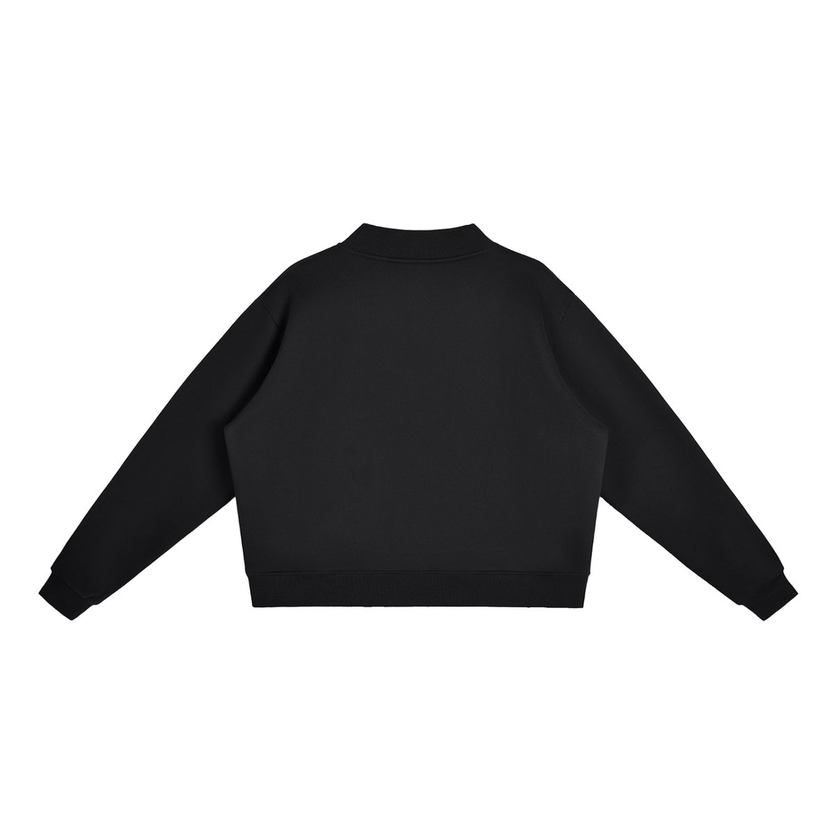 Ella Blue Patch Mock-Neck