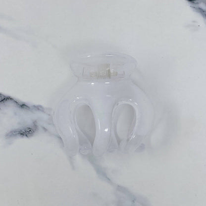 Beach Side Mini Hair Claw: White