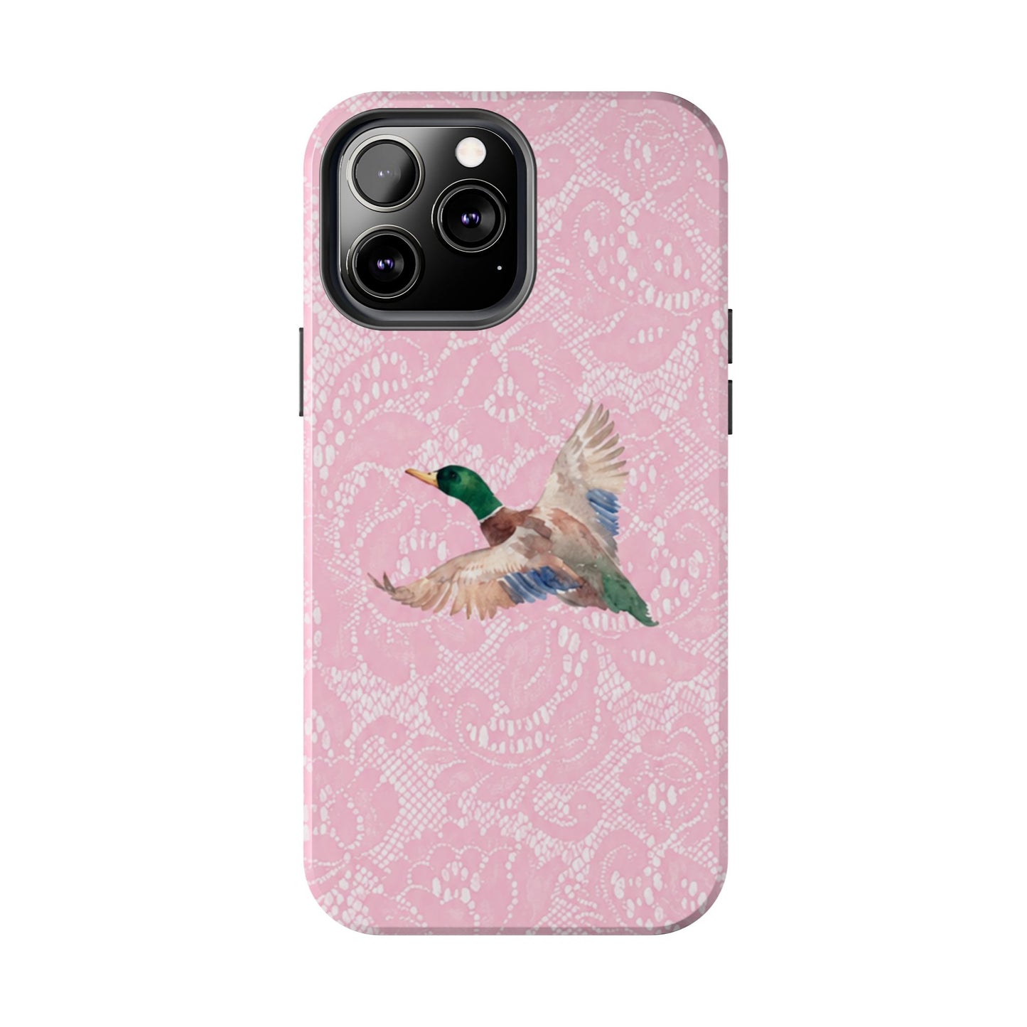 Pink Lace Mallard Phone Case