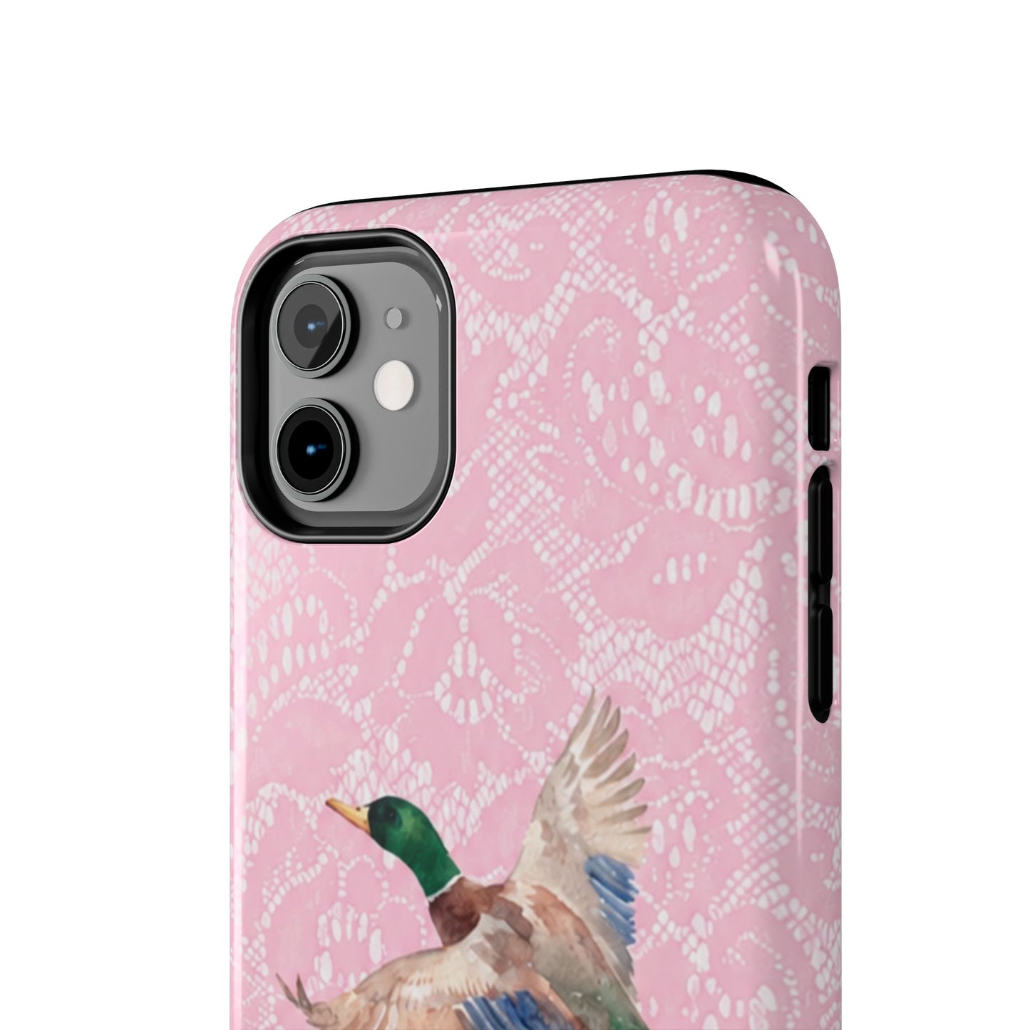Pink Lace Mallard Phone Case