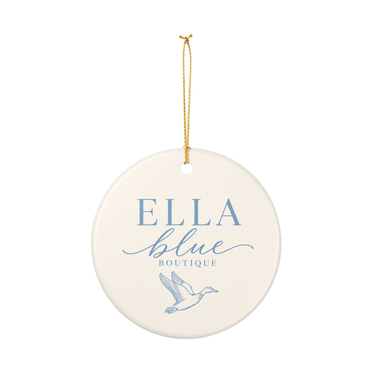 Ella Blue Boutique Ceramic Ornament
