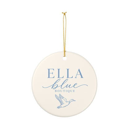 Ella Blue Boutique Ceramic Ornament