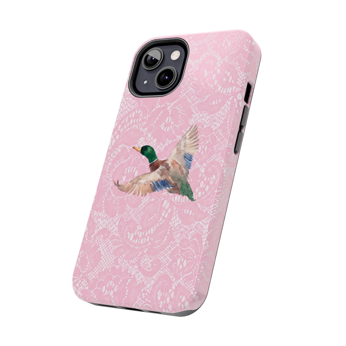 Pink Lace Mallard Phone Case
