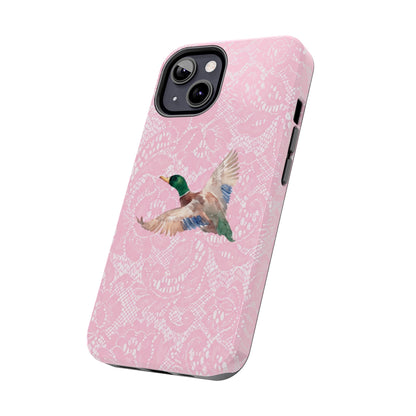 Pink Lace Mallard Phone Case