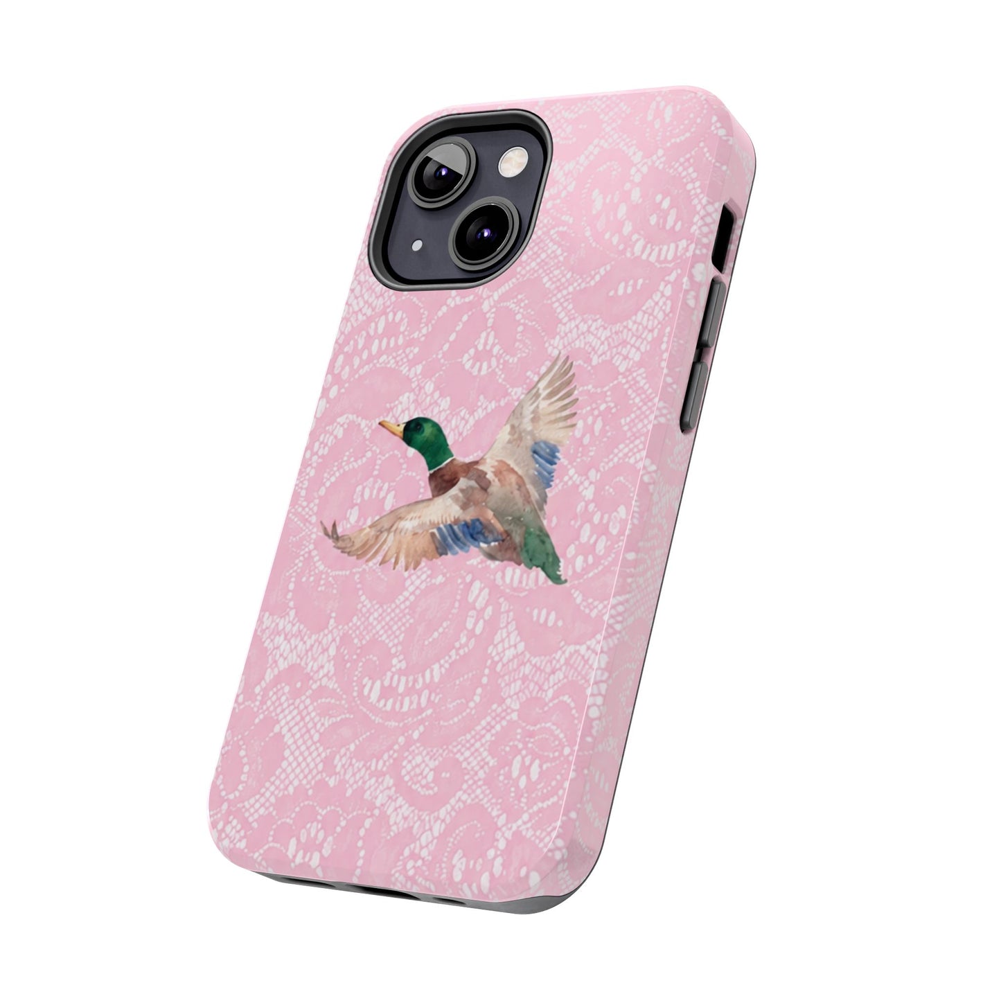 Pink Lace Mallard Phone Case