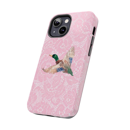 Pink Lace Mallard Phone Case