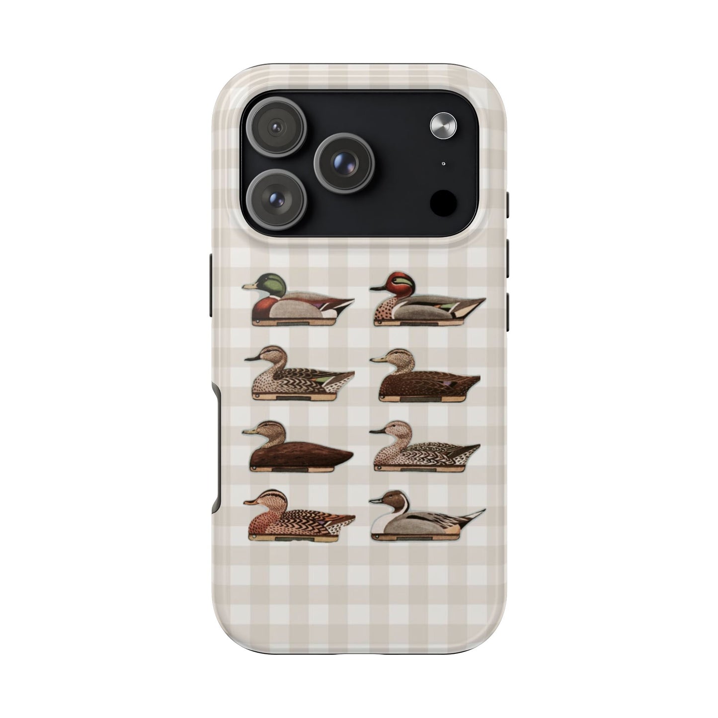 The Decoy Phone Case – Vintage Waterfowl Pattern