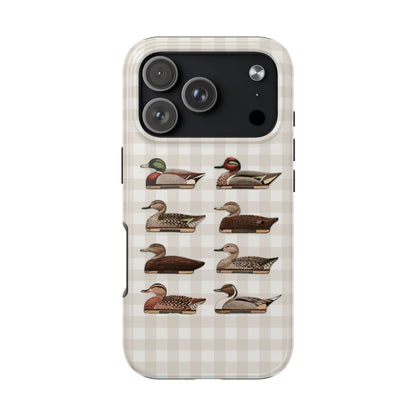 The Decoy Phone Case – Vintage Waterfowl Pattern