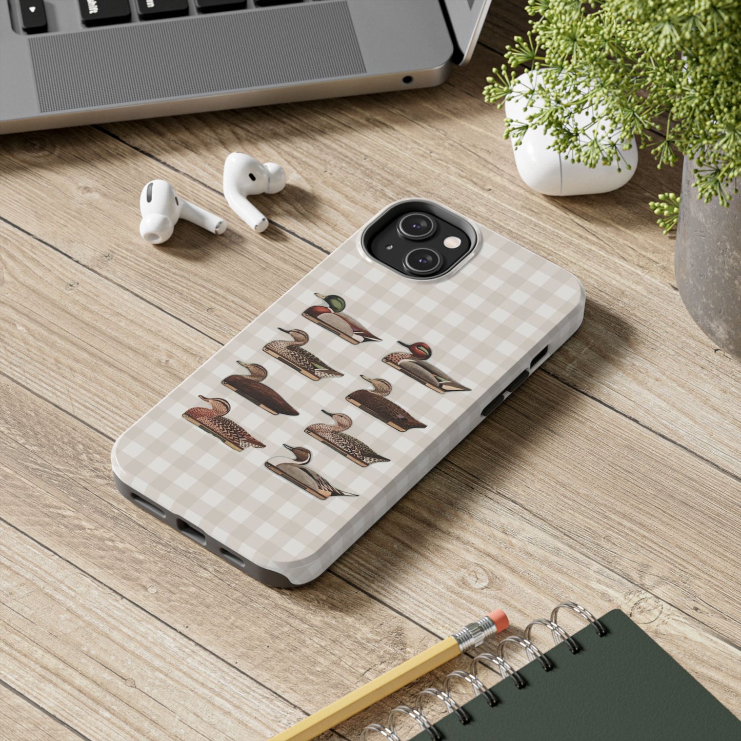 The Decoy Phone Case – Vintage Waterfowl Pattern