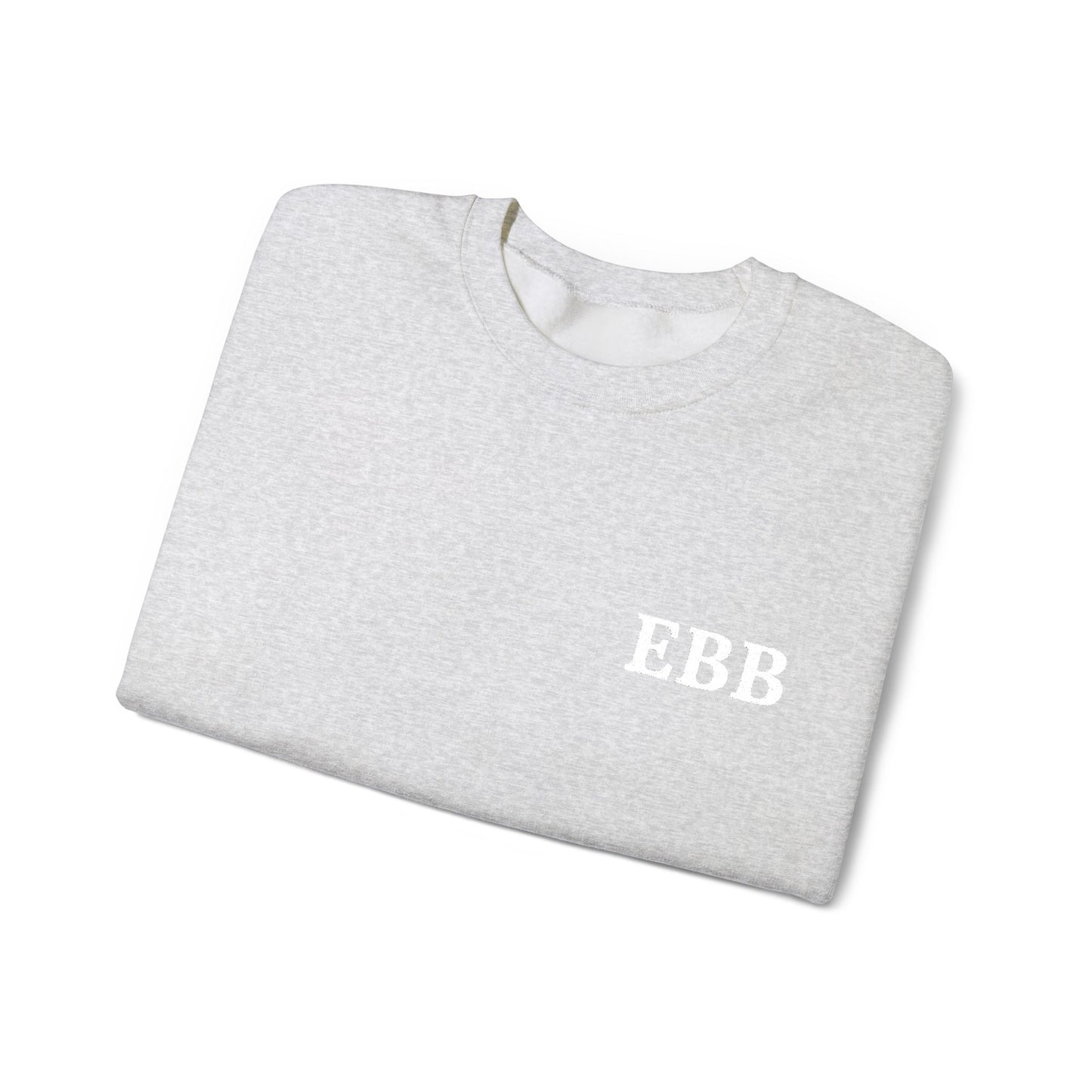 Custom Monogram Embroidery Sweatshirt — Classic White