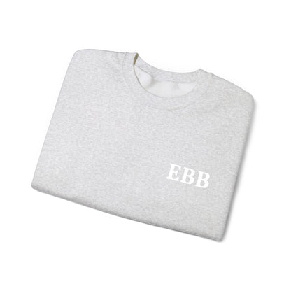 Custom Monogram Embroidery Sweatshirt — Classic White