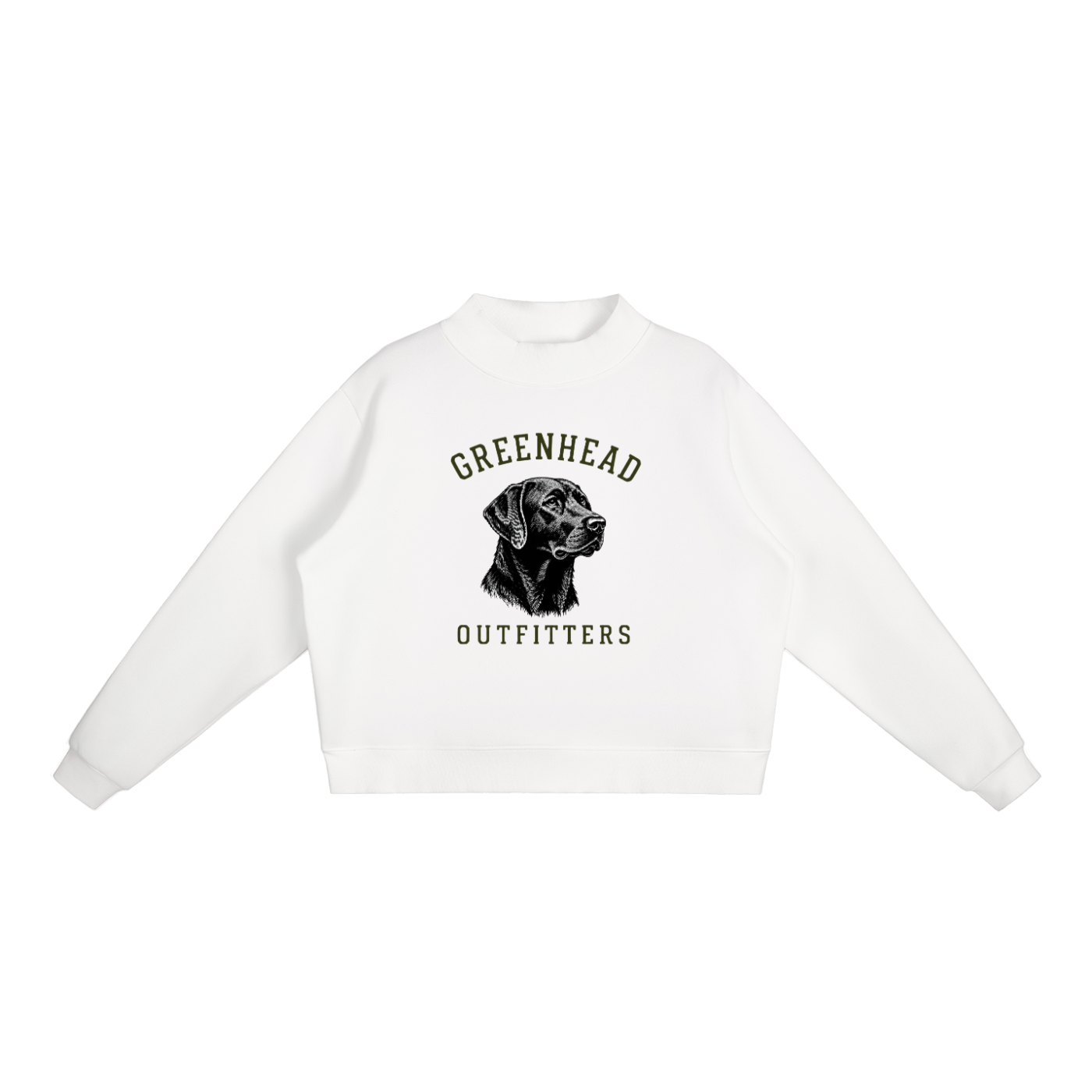 Green Head Outfitters Lab - Fleece Mock-Neck Sweatshirt