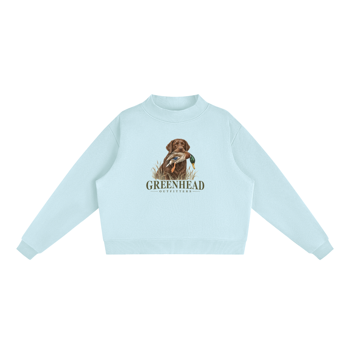 Greenhead Outfitters Chocolate Lab Mock-Neck