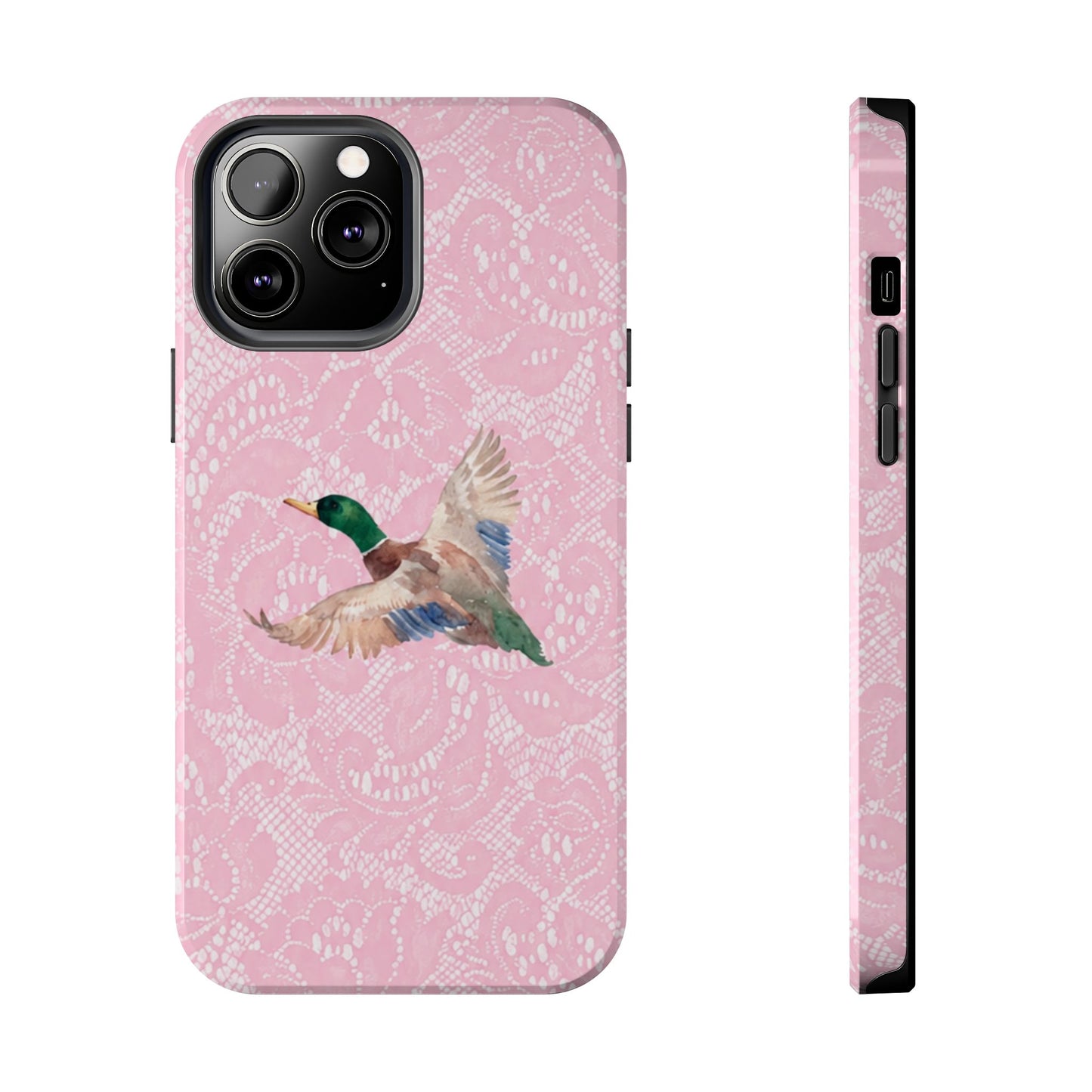 Pink Lace Mallard Phone Case