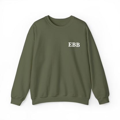 Custom Monogram Embroidery Sweatshirt — Classic White