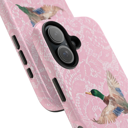 Pink Lace Mallard Phone Case