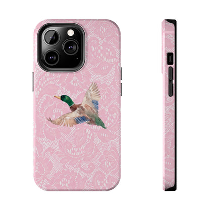 Pink Lace Mallard Phone Case