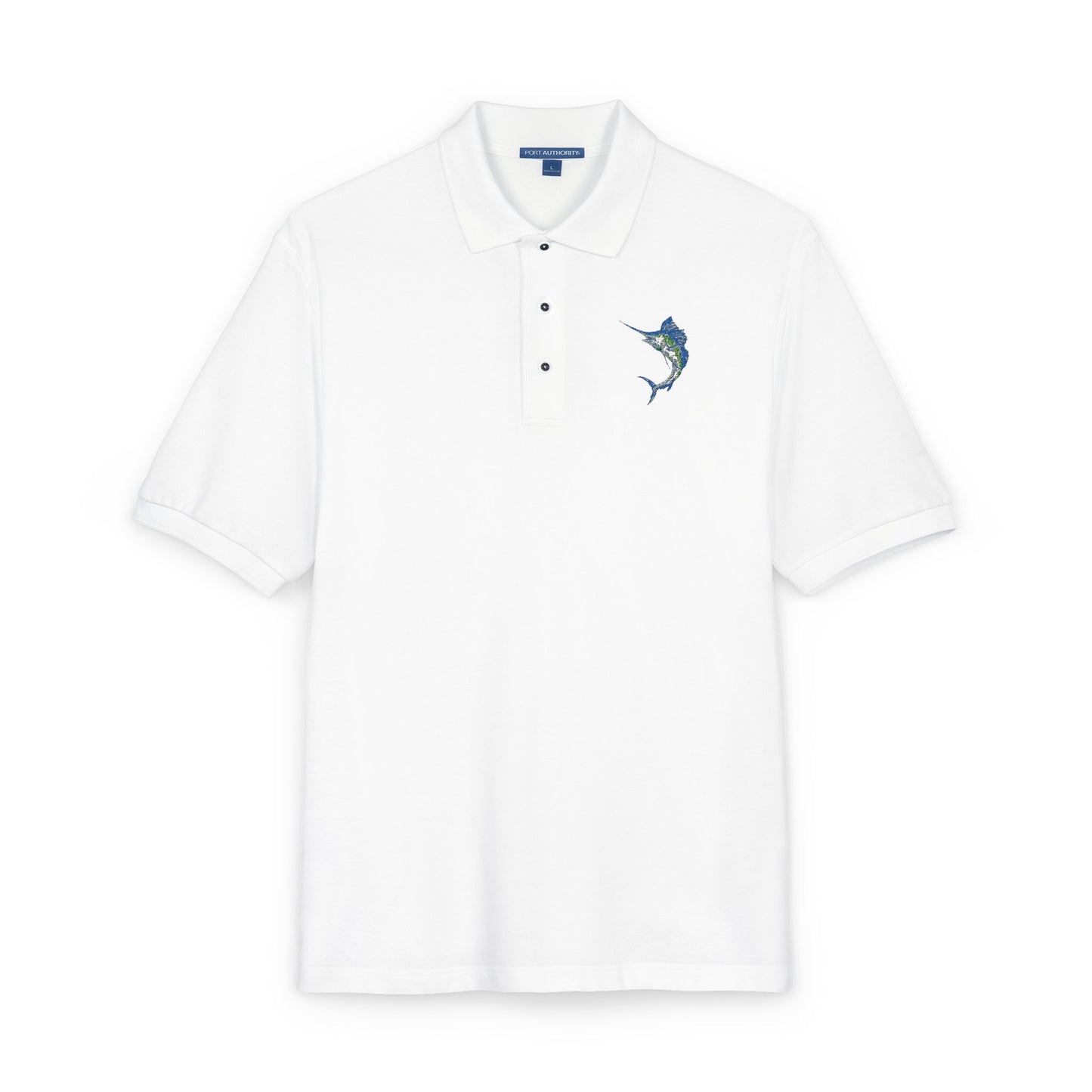 Men's Embroidered Marlin Polo Shirt