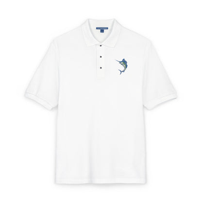 Men's Embroidered Marlin Polo Shirt