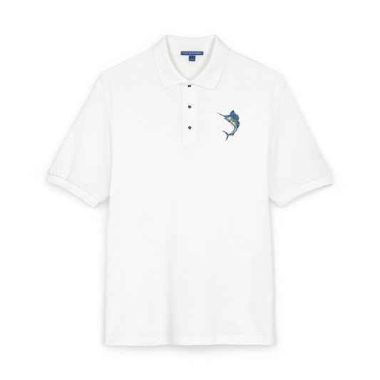Men's Embroidered Marlin Polo Shirt