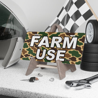FARM USE Camouflage Plate