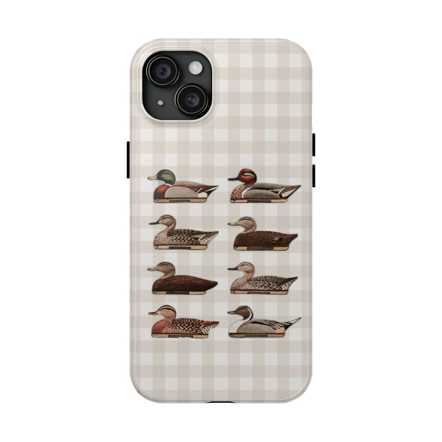 The Decoy Phone Case – Vintage Waterfowl Pattern