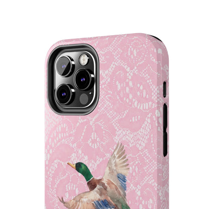 Pink Lace Mallard Phone Case