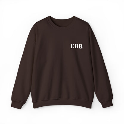 Custom Monogram Embroidery Sweatshirt — Classic White