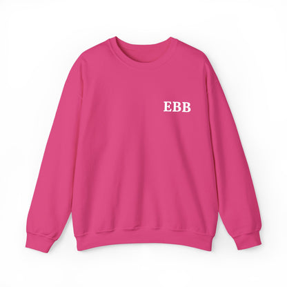 Custom Monogram Embroidery Sweatshirt — Classic White