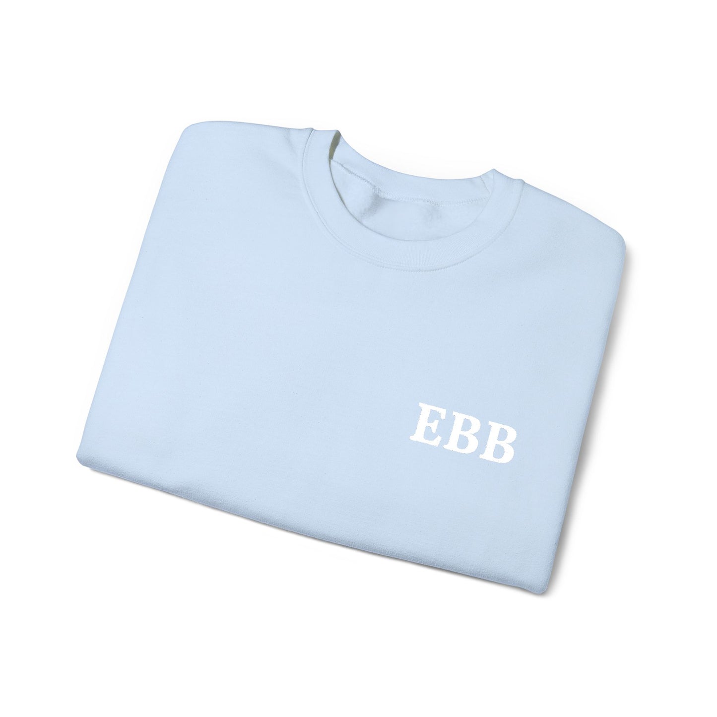 Custom Monogram Embroidery Sweatshirt — Classic White