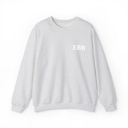 Custom Monogram Embroidery Sweatshirt — Classic White
