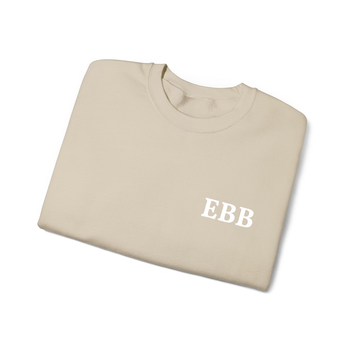 Custom Monogram Embroidery Sweatshirt — Classic White