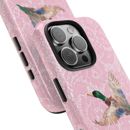 Pink Lace Mallard Phone Case
