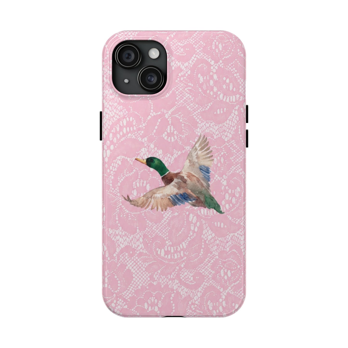 Pink Lace Mallard Phone Case