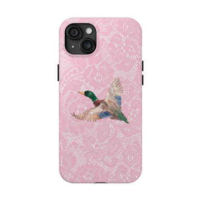 Pink Lace Mallard Phone Case