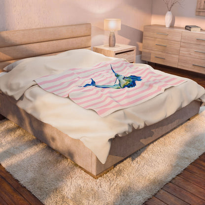 Big Rock Marlin Plush Throw Blanket