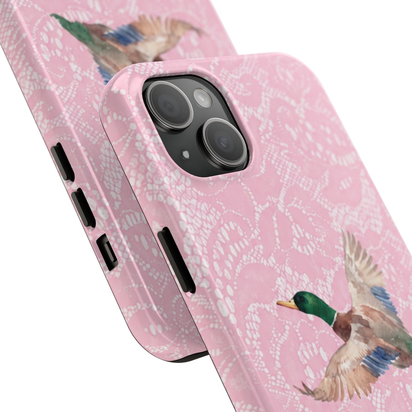 Pink Lace Mallard Phone Case