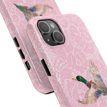 Pink Lace Mallard Phone Case