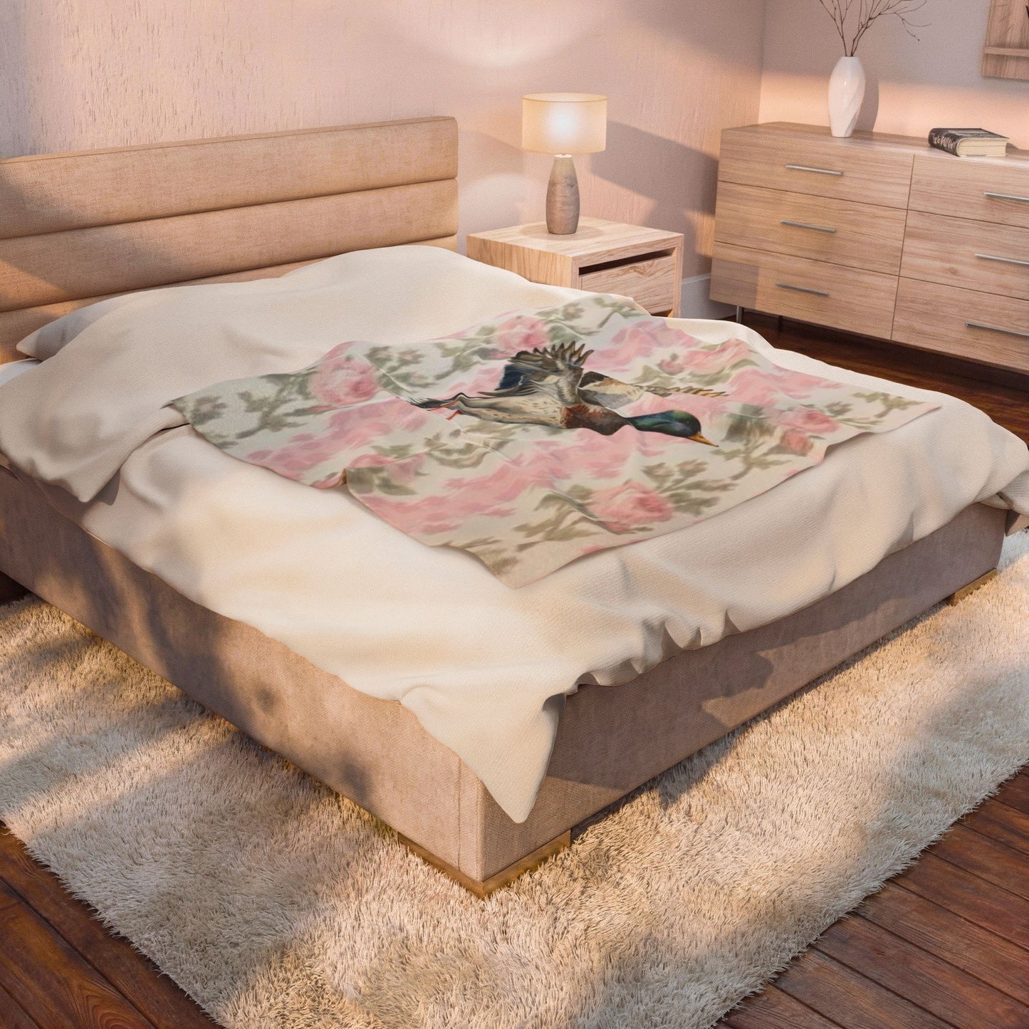 LSF Mallard Plush Throw Blanket