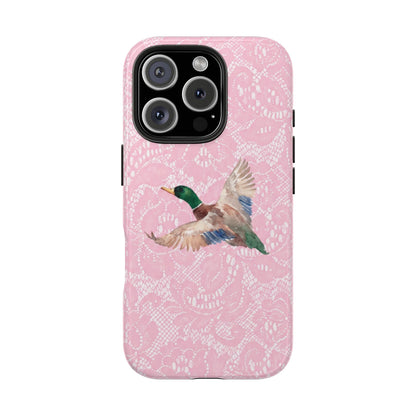 Pink Lace Mallard Phone Case