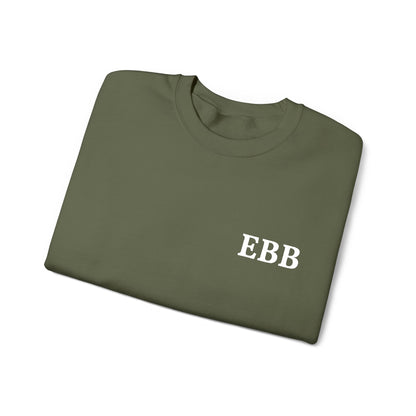 Custom Monogram Embroidery Sweatshirt — Classic White