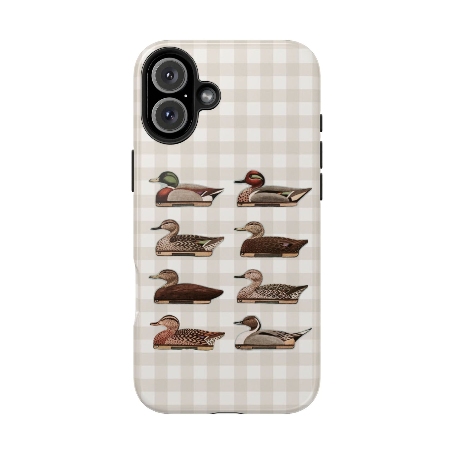 The Decoy Phone Case – Vintage Waterfowl Pattern